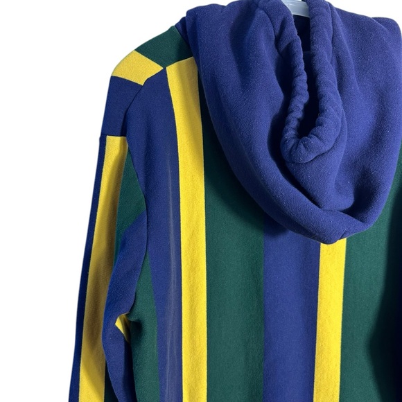 Polo Ralph Lauren Crest Striped Fleece Pullover Hoodie - Picture 6 of 8